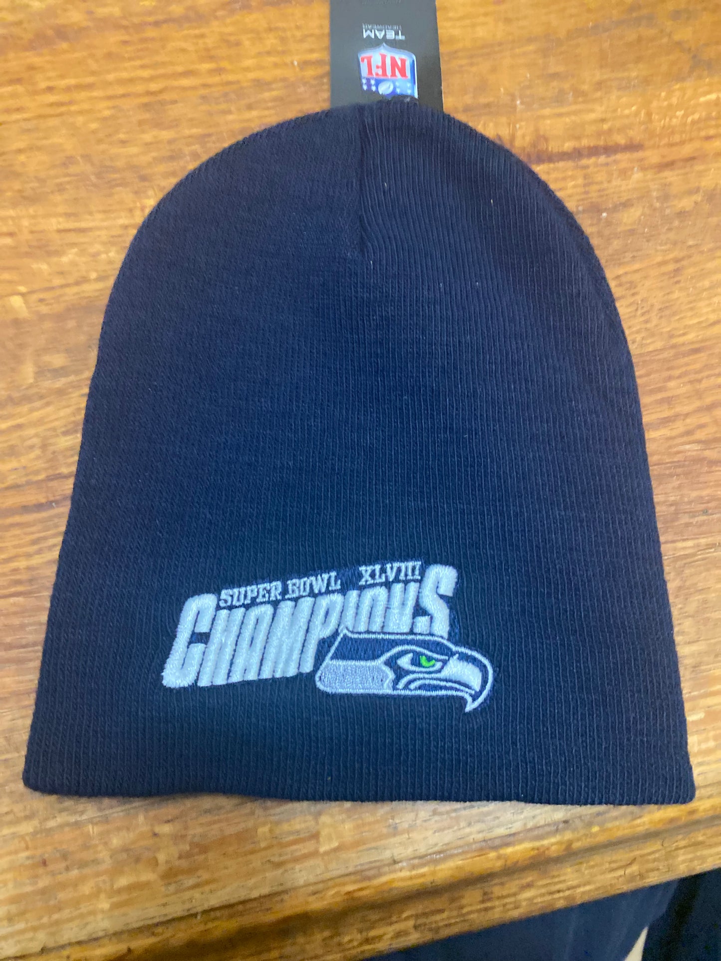 Super Bowl XLVIII Champions Beenie Cap - Seattle Seahawks