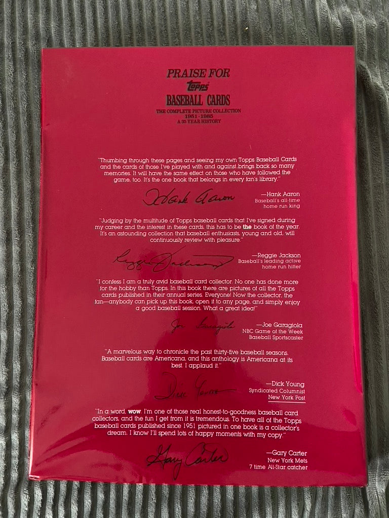 The Complete Picture Collection a 35-year History 1951-1985 Topps Baseball Cards