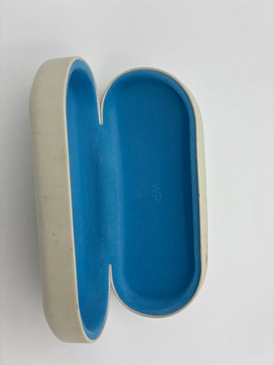 Warby Parker white sunglass case