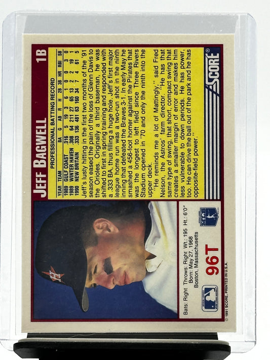 1991 Score Traded #96T Jeff Bagwell RC