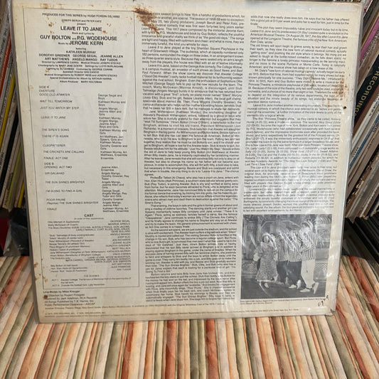 Various – Leave It To Jane (An Original Cast Recording)