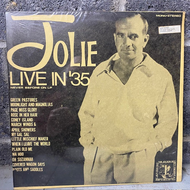 Al Jolson - Jolie: Live in '35