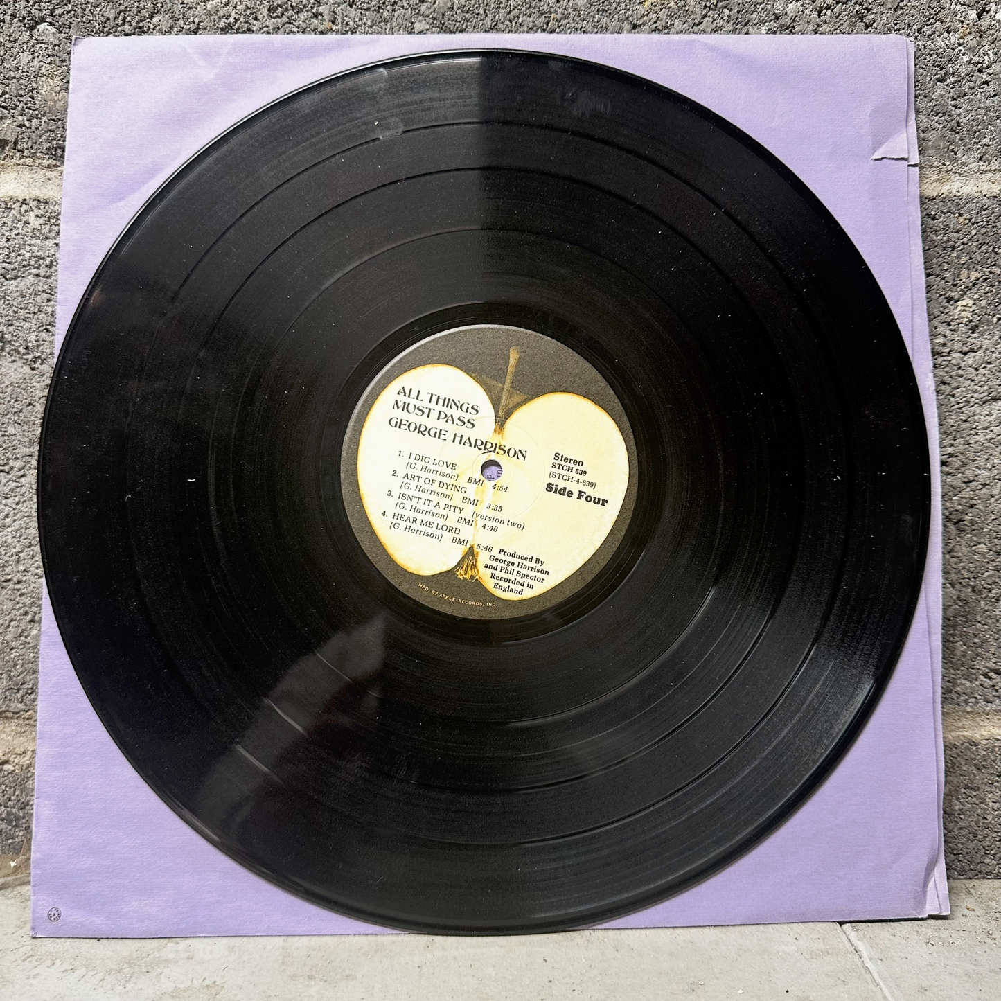 All Things Must Pass - George Harrison Side 4 LP