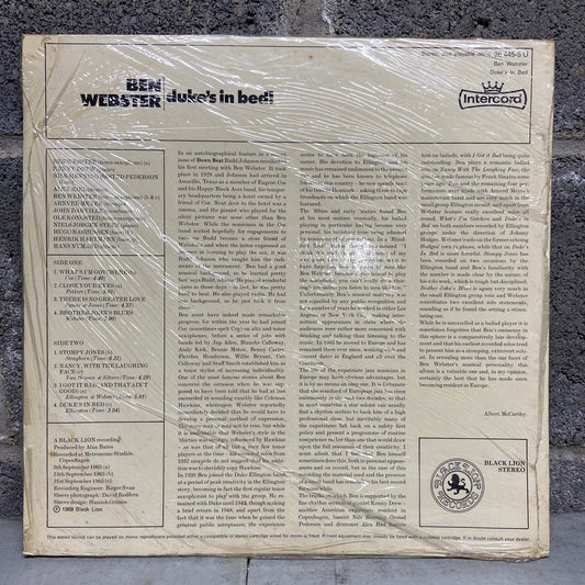 Ben Webster - Duke's In Bed