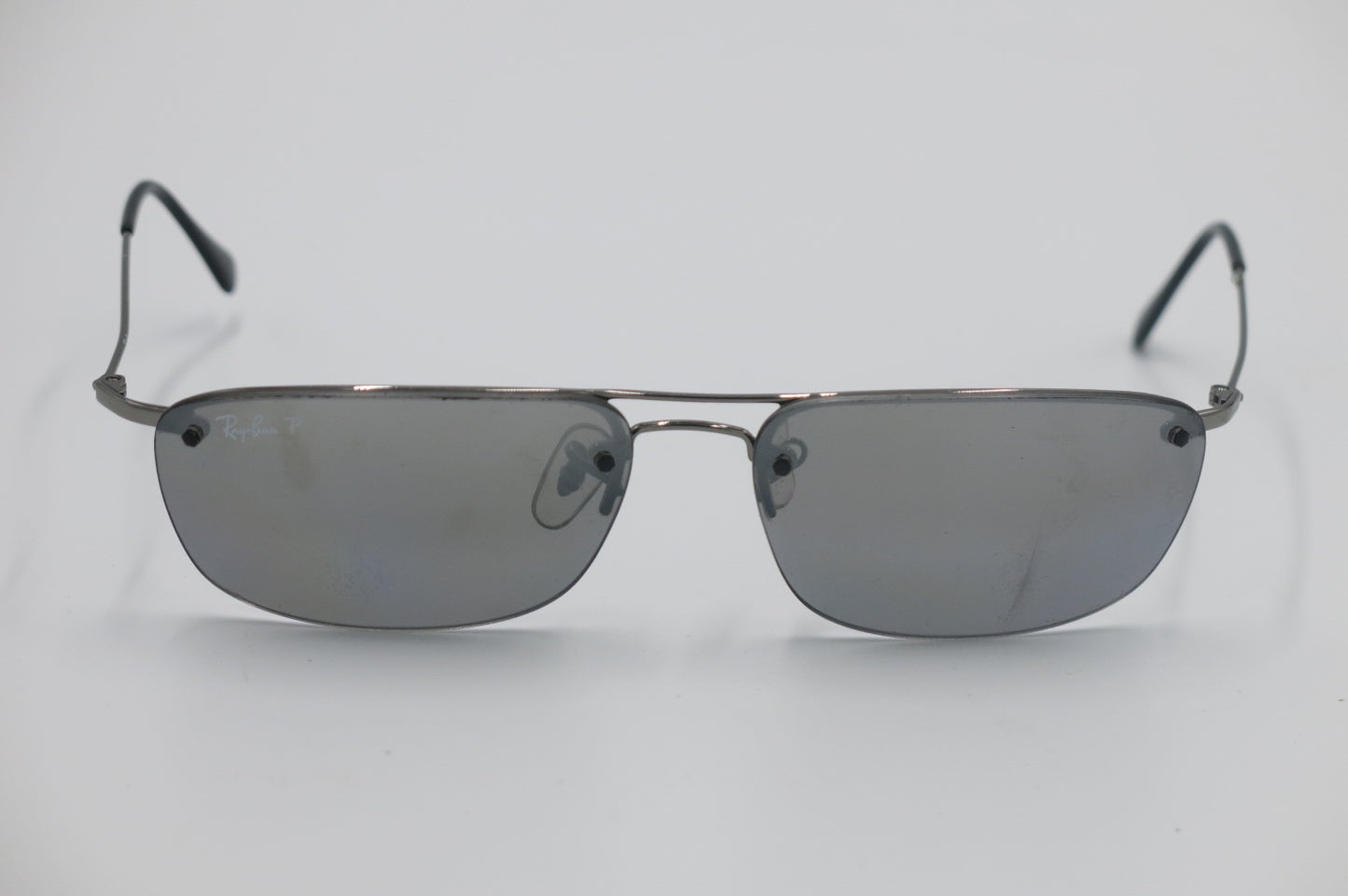 Ray-Ban RB3156 Semi-Rimless Metal Sunglasses – Gunmetal / Grey Gradient