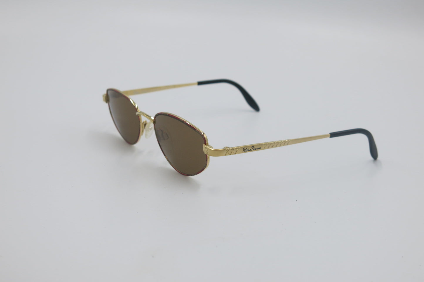 Paloma Picasso Sunglasses 8418 Gold & Red Vintage – New Old Stock