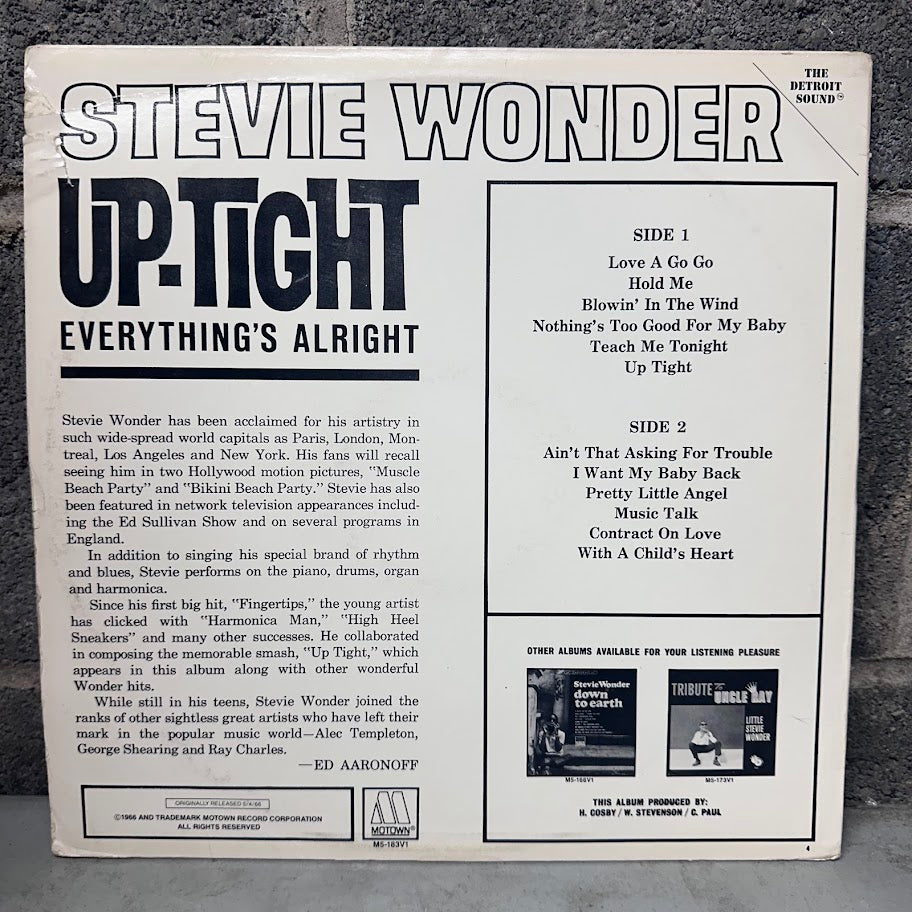 Stevie Wonder – Up-Tight (Everything’s Alright)