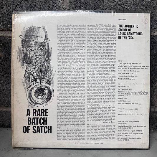 Louis Armstrong – A Rare Batch of Satch (The Authentic Sound of Louis Armstrong in the ’30s)