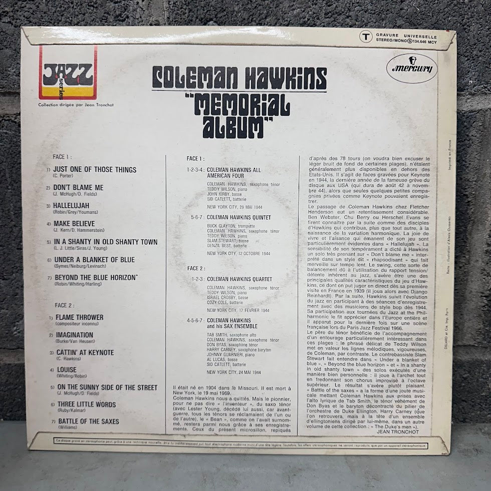Coleman Hawkins - Memorial Album