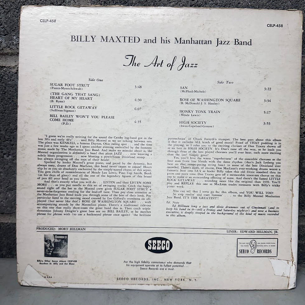 Billy Maxted and His Manhattan Jazz Band - The Art of Jazz