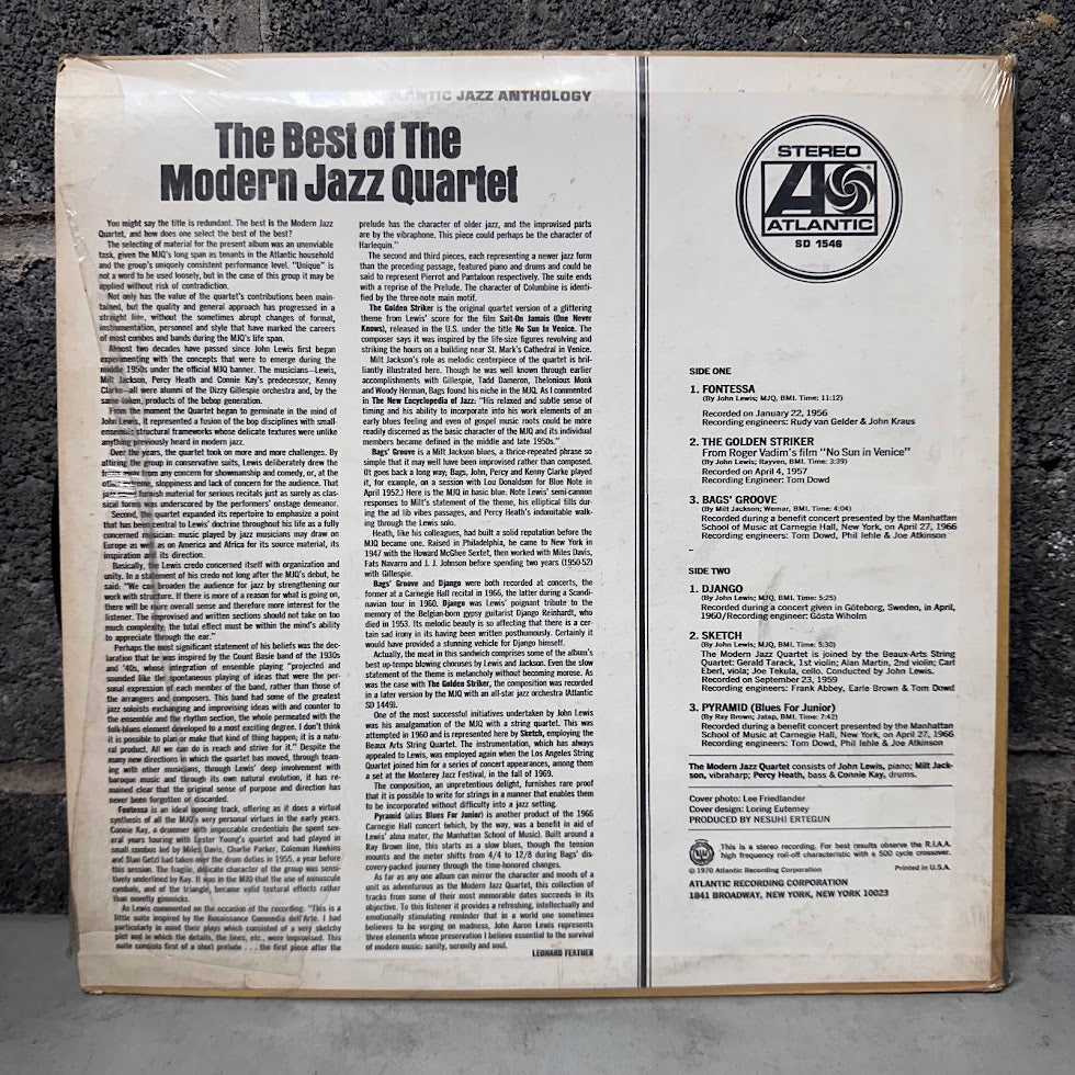 The Modern Jazz Quartet - The Best of The Modern Jazz Quartet