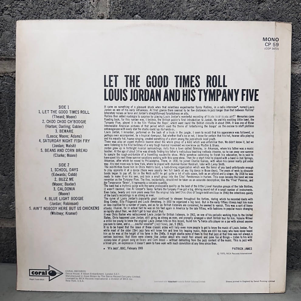 Louis Jordan and His Tympany Five – Let the Good Times Roll