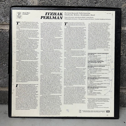 Itzhak Perlman – The Great Romantic Violin Concertos