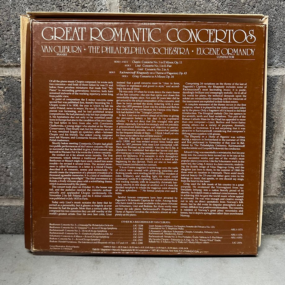 Van Cliburn – Great Romantic Concertos