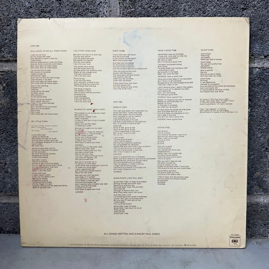 Paul Simon – Still Crazy After All These Years