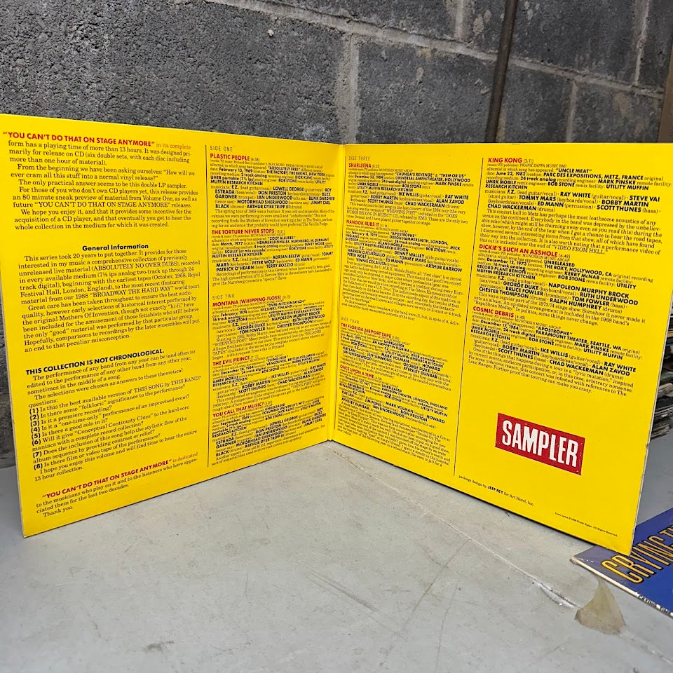 Frank Zappa – You Can’t Do That on Stage Anymore