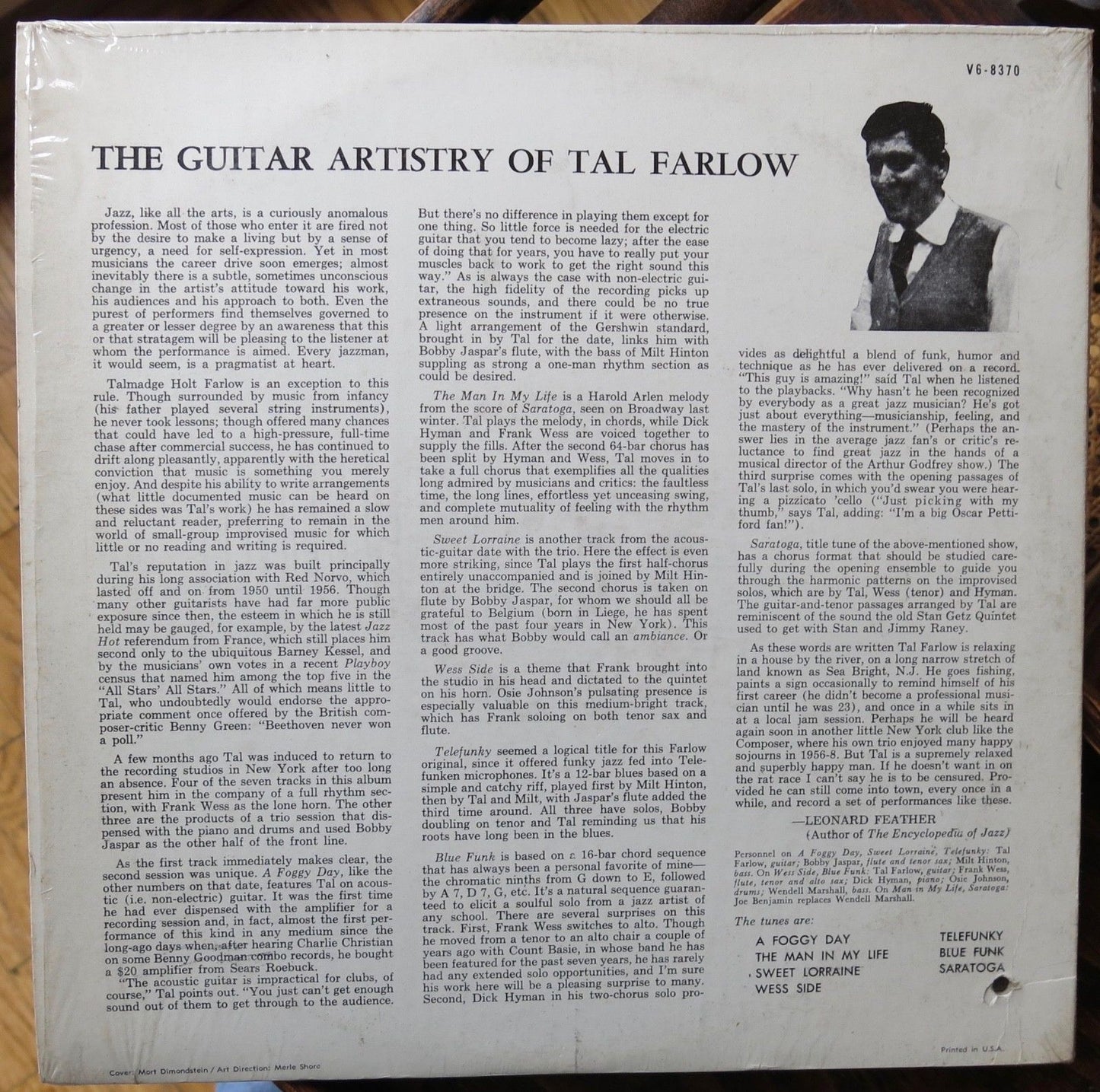 Tal Farlow – The Guitar Artistry Of Tal Farlow - Verve