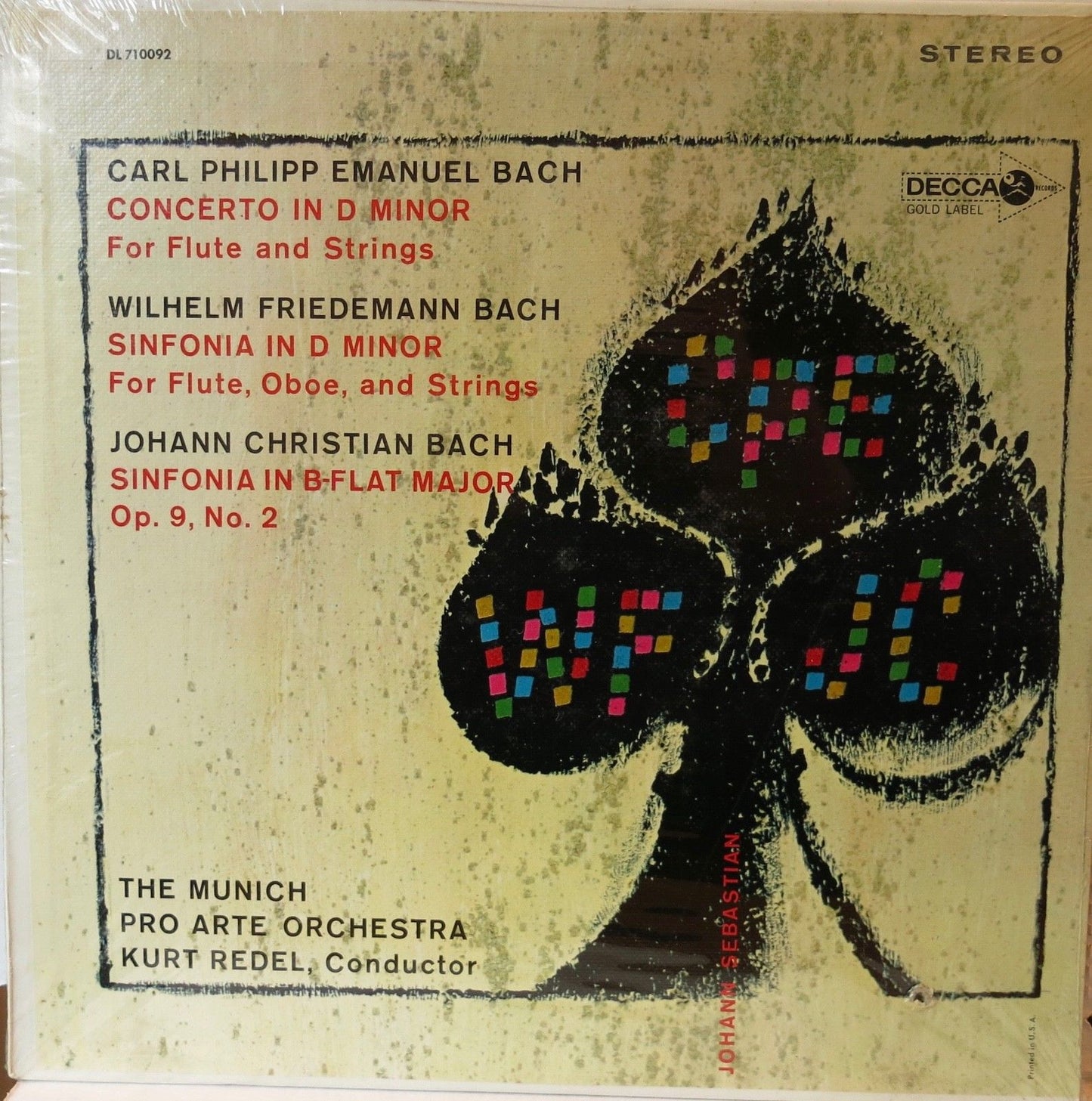 Bach: Sinfonia / W. F. Bach: Sinfonia / C. P. E. Bach: Flute Concerto - Decca