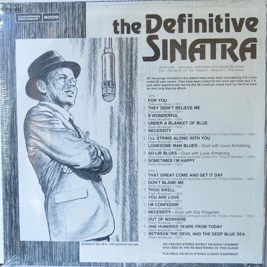 Frank Sinatra - The Definitive Sinatra - Chairman Records