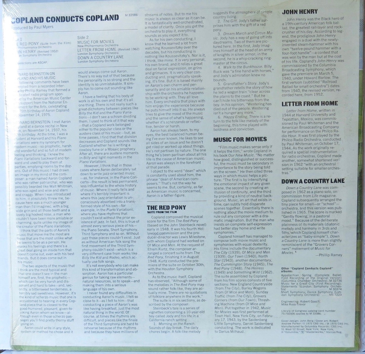 Copland Conducts Copland - Columbia