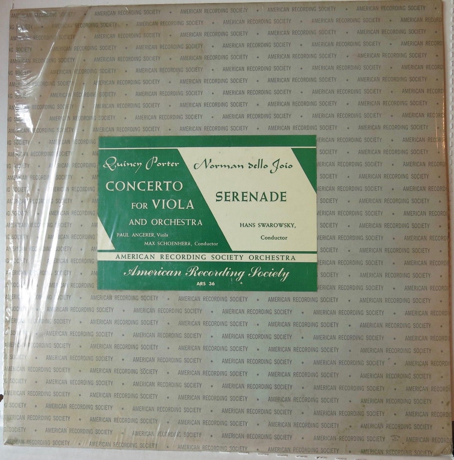 Porter concerto for viola and orchestra - American Recording Society