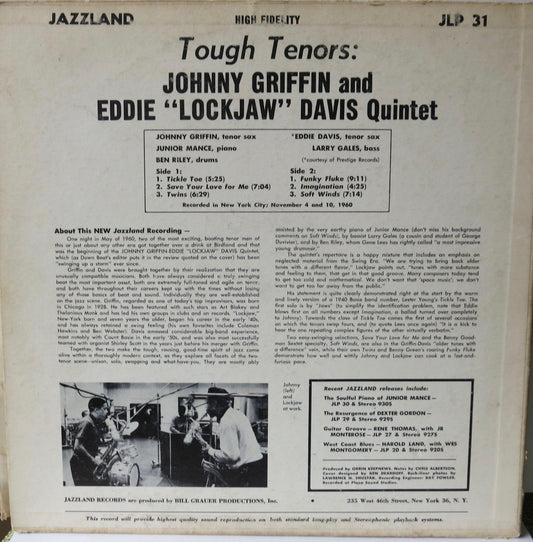Johnny Griffin And Eddie "Lockjaw" Davis Quintet – Tough Tenors