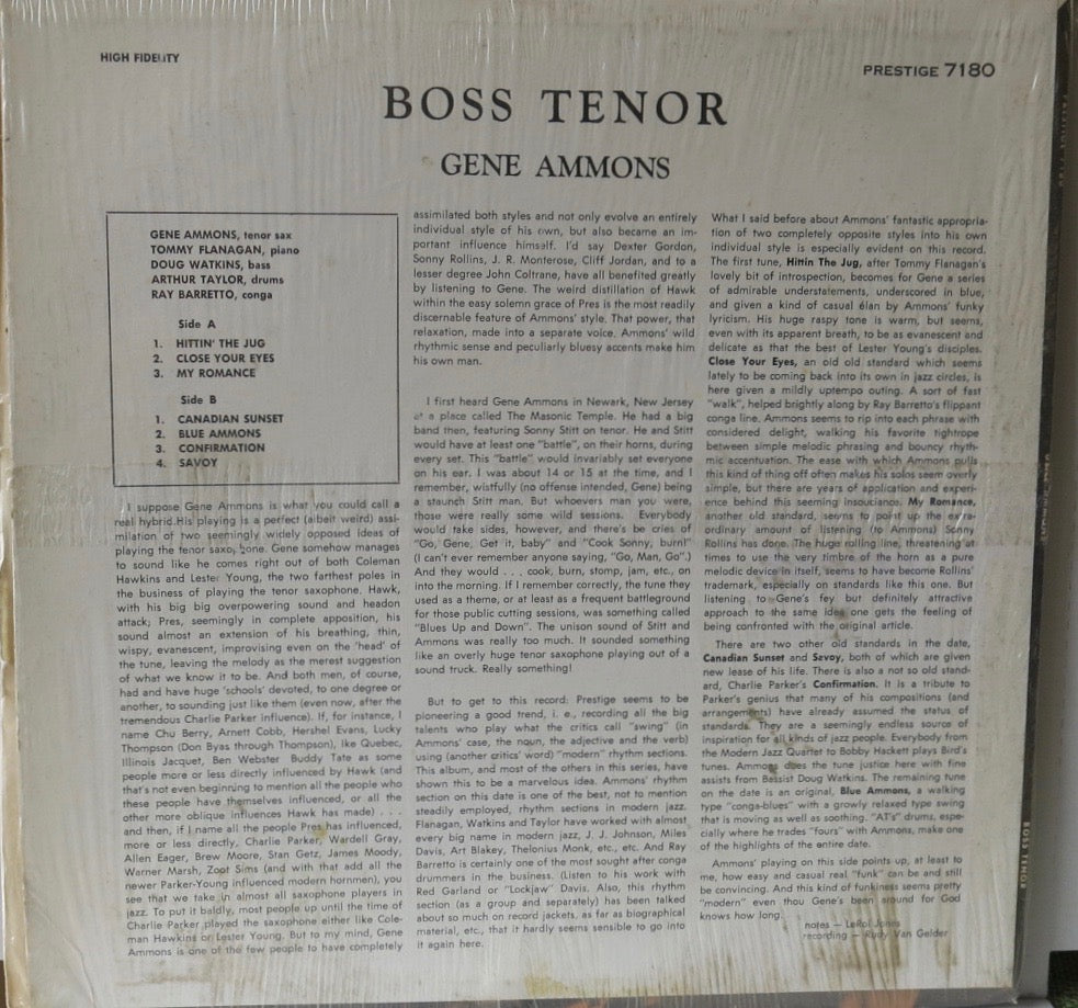 Gene Ammons Boss Tenors