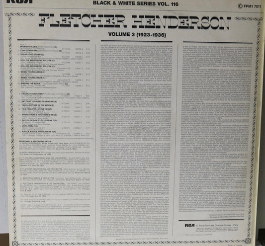 Fletcher Henderson Vol 3 1923-36