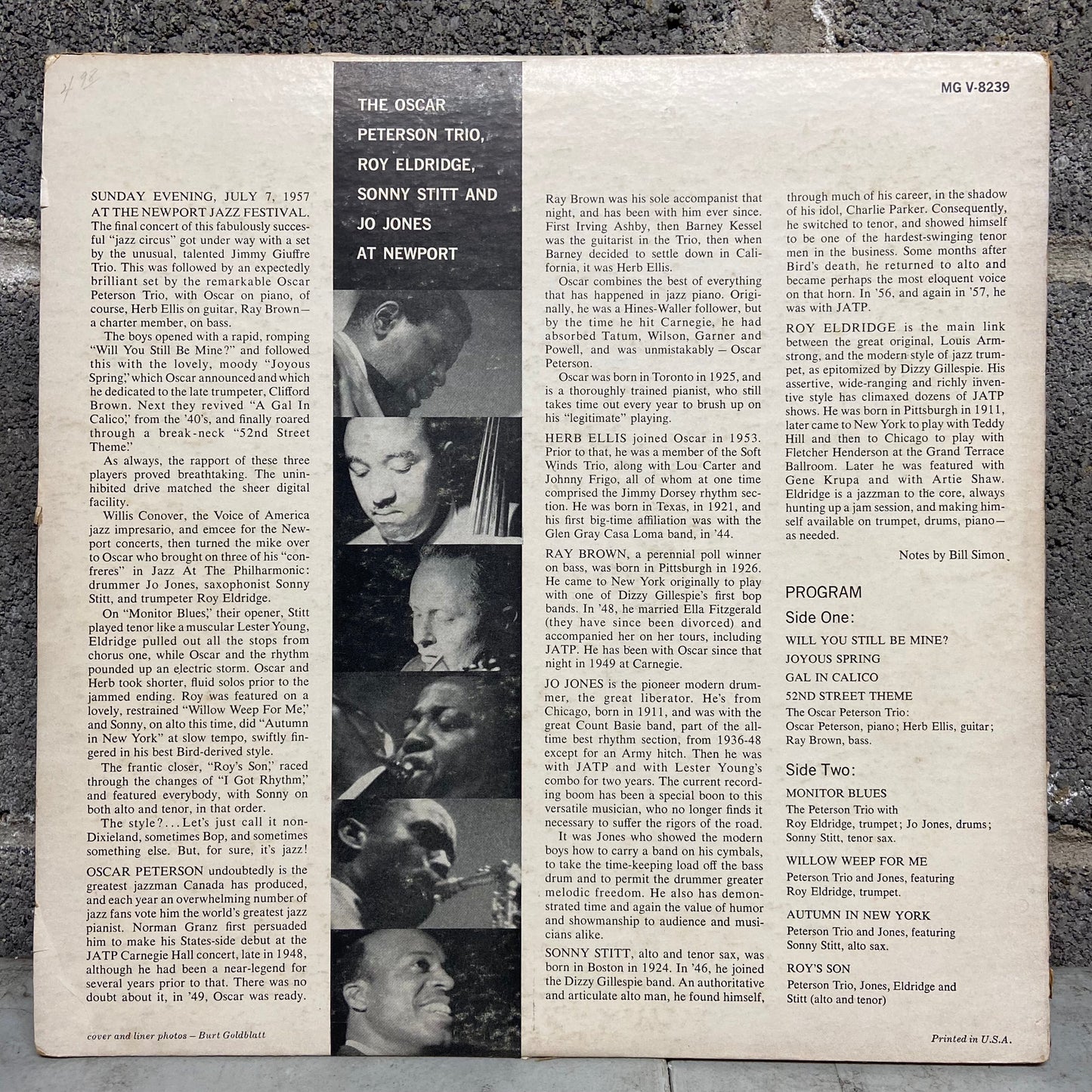 Oscar Peterson Trio With Roy Eldridge / Sonny Stitt & Jo Jones – At Newport