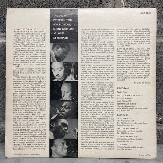 Oscar Peterson Trio With Roy Eldridge / Sonny Stitt & Jo Jones – At Newport