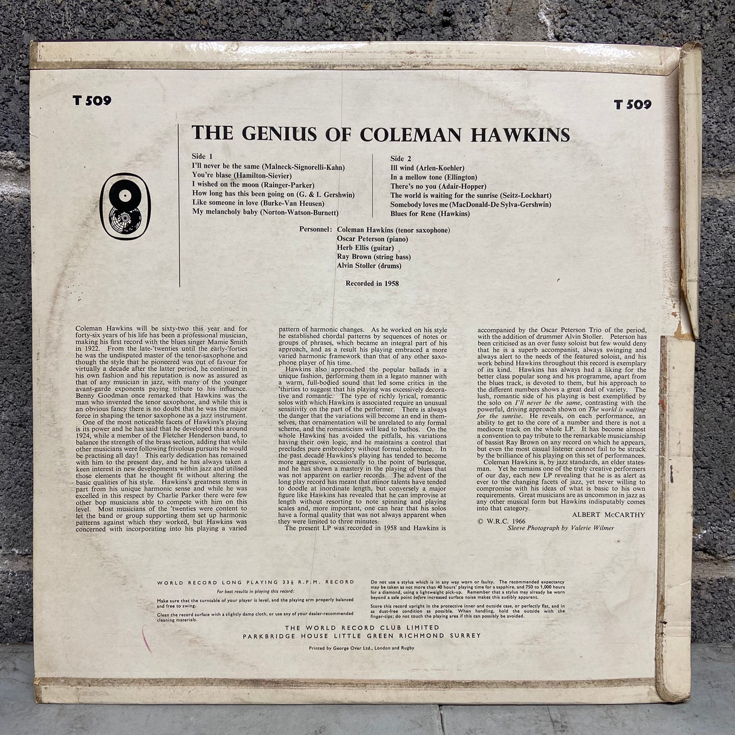 Coleman Hawkins – The Genius Of Coleman Hawkins