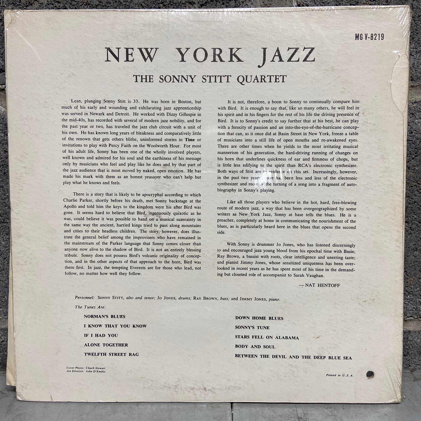 Sonny Stitt Quartet – New York Jazz