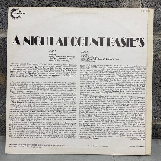 Count Basie's All Stars with Joe Williams – A Night At Count Basie's