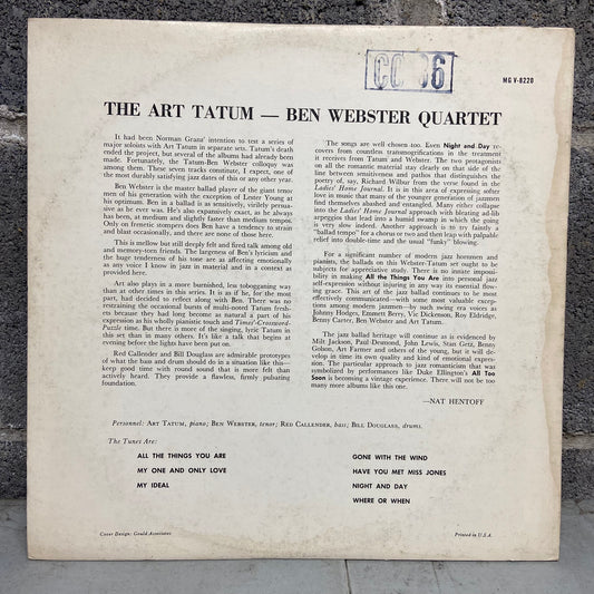 Art Tatum - Ben Webster Quartet