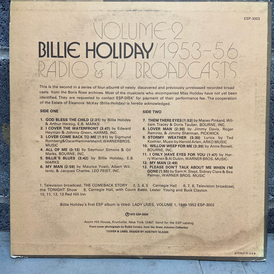 Billie Holiday – 1953-56 Radio & TV Broadcasts Volume 2