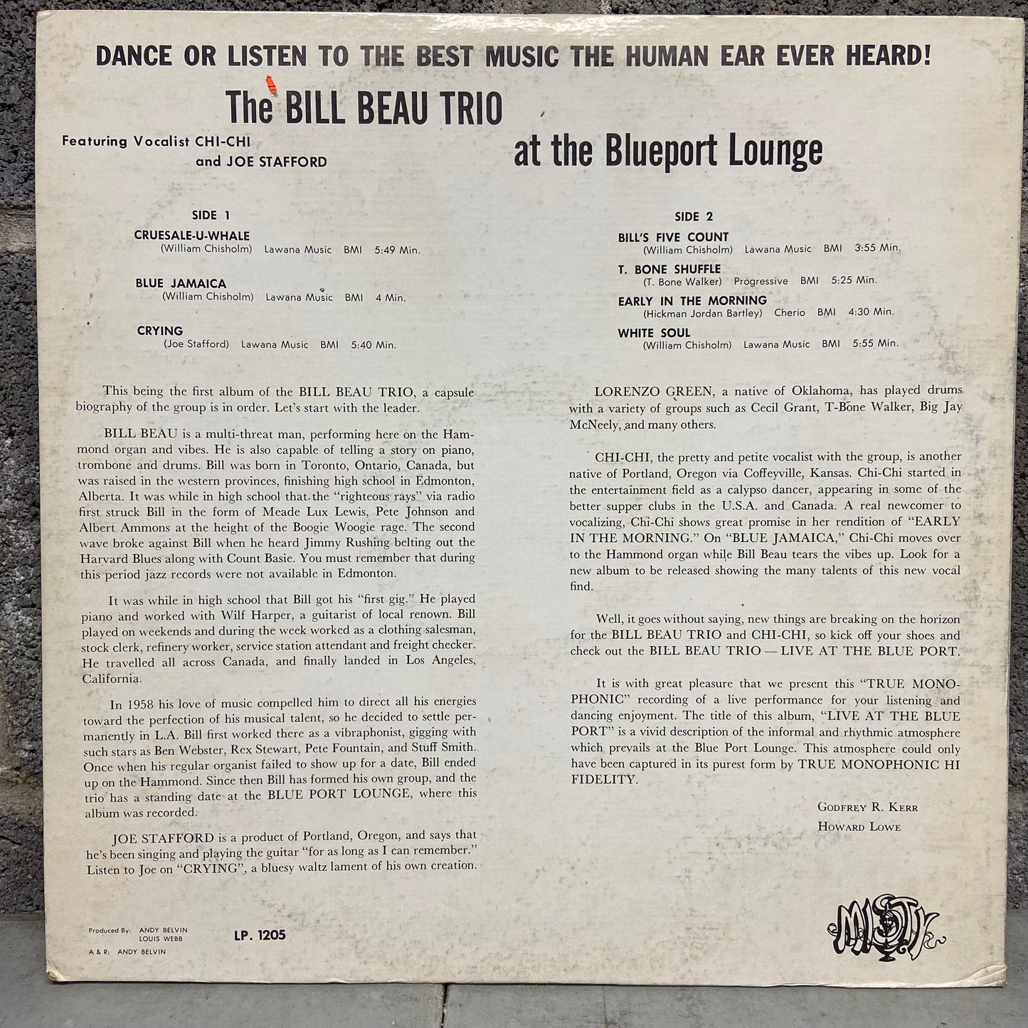 Bill Beau Trio – Live At The Blueport Lounge