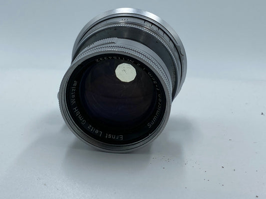 Leica Leitz 5cm f2.0 Summicron Collapsible M Mount Rangefinder Lens