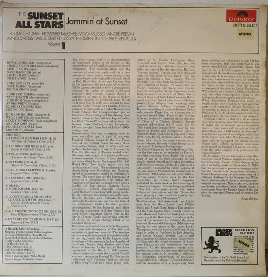 Sunset All Stars - Jammin' at Sunset - Black Lion