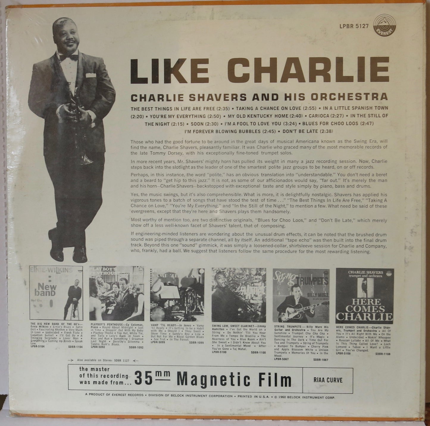 Charlie Shavers and His Orchestra - Like Charlie - Everest