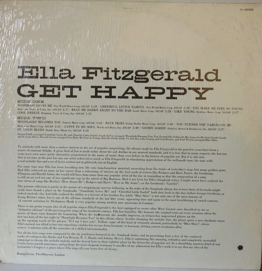 Ella Fitzgerald - Get Happy - Verve