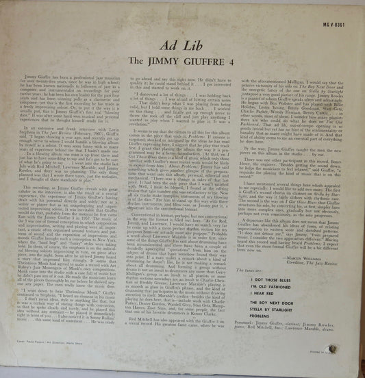 The Timmy Giuffre 4 - Ad Lib - Verve