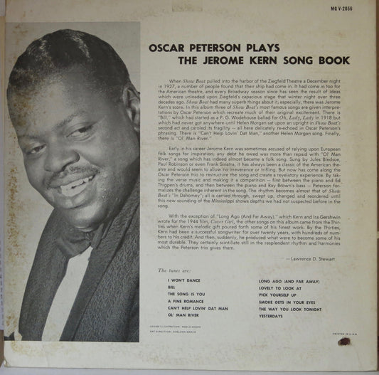 Oscar Peterson – Oscar Peterson Plays The Jerome Kern Songbook - Verve