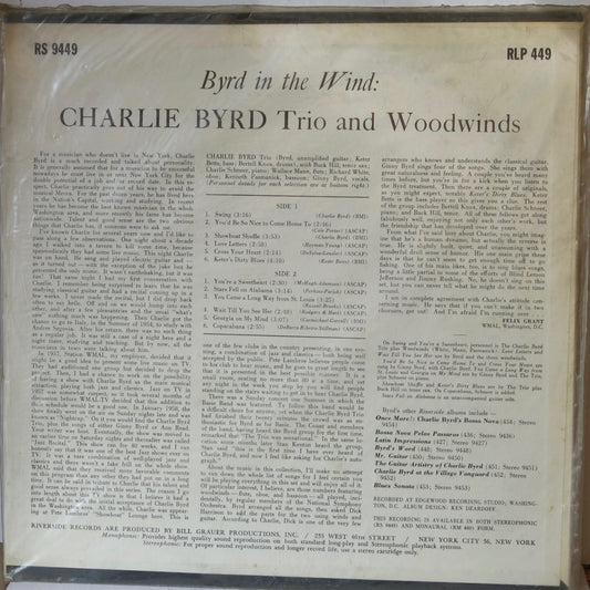 Charlie Byrd Trio And Woodwinds – Byrd In The Wind - Riverside