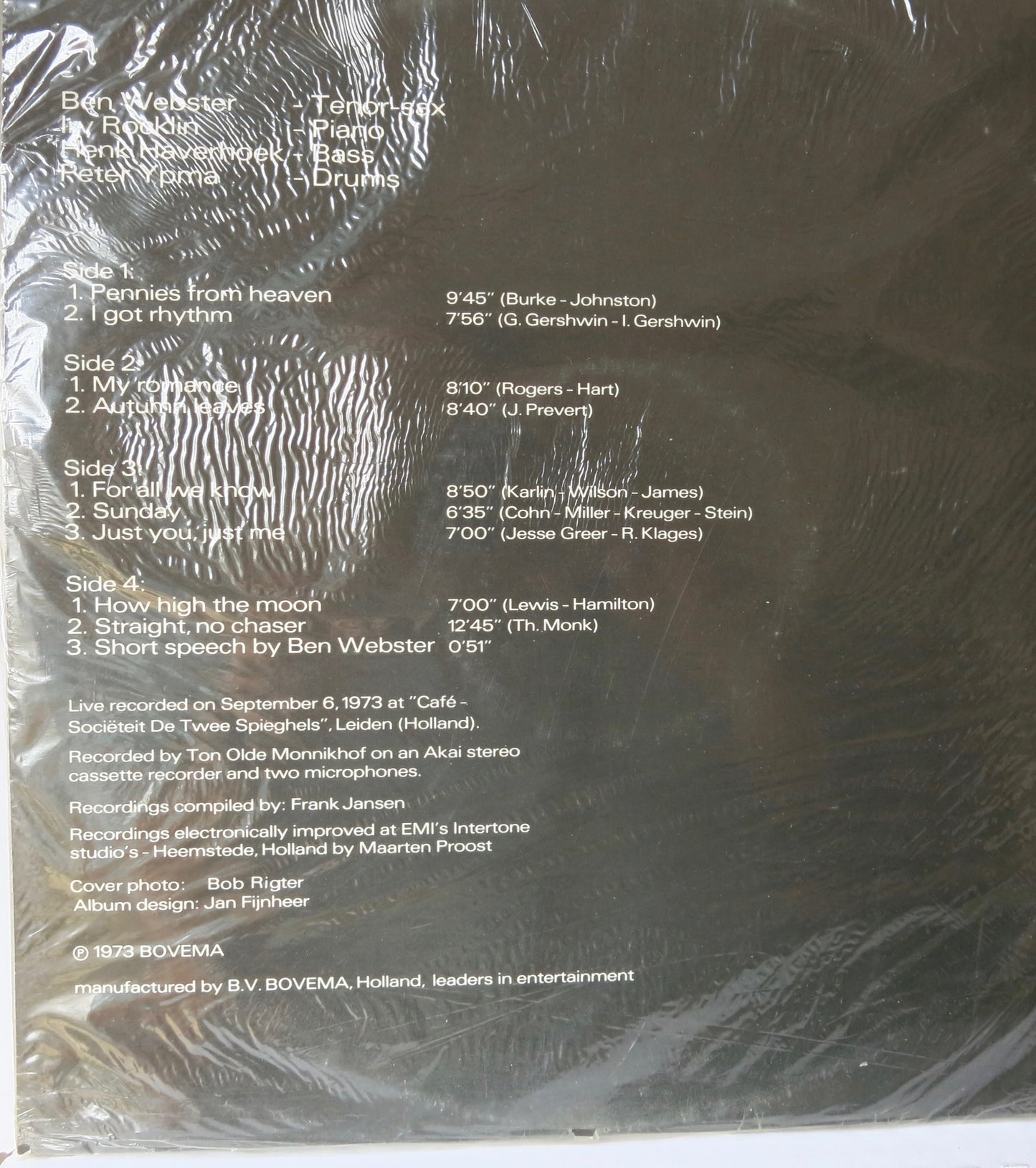 Ben Webster – Last Concert