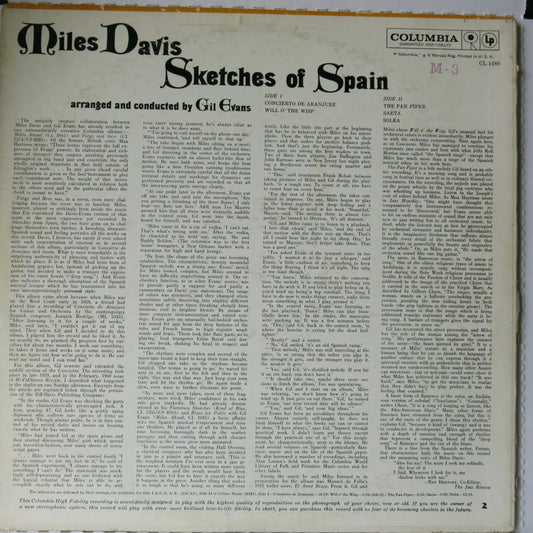 MIles Davis - Sketches of Spain | Vinyl Record by Columbia | Friedman & Sons