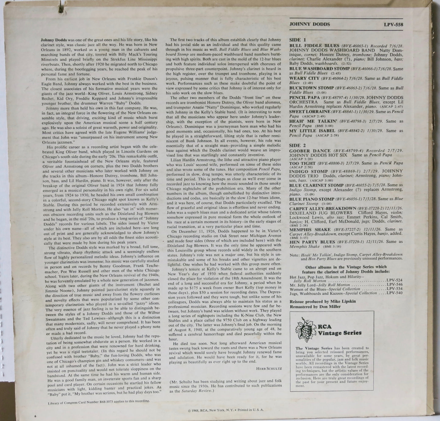 Johnny Dodds – Johnny Dodds