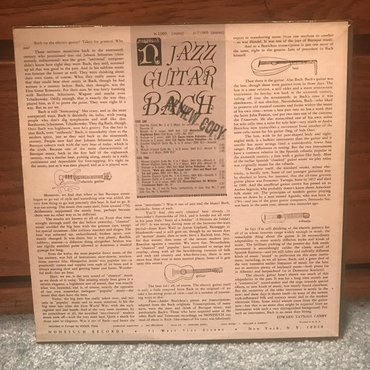 Andre Benichou And His Well Tempered Three – Jazz Guitar Bach - Nonesuch