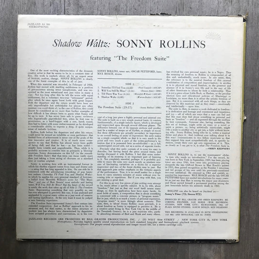 Sonny Rollins – Shadow Waltz - Jazzland