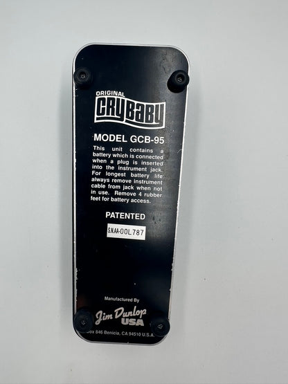 1980's Vintage Dunlop Original Cry Baby Pedal Model GCB-95