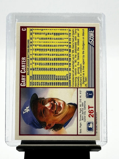 1991 Score Traded #26T Gary Carter